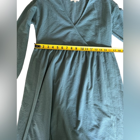 Madewell Long-Sleeve V-Neck Crossover Dress size XS - Picture 7 of 11